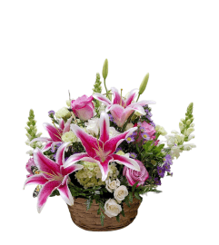 Mom's Garden Basket. An arrangement by Passiflora Creations LLC.
