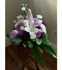 Heaven Sent. An arrangement by Silver Rose Emotions.