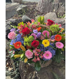 Mother’s Day Basket. An arrangement by Renton Flower Shop. Mother’s Day Basket. An arrangement by Renton Flower Shop.