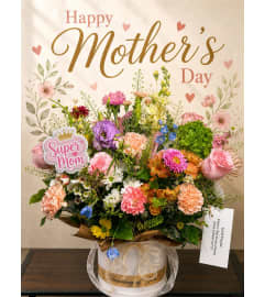Mom Days Special. An arrangement by Geni's Florist and Gifts. Mom Days Special. An arrangement by Geni's Florist and Gifts.