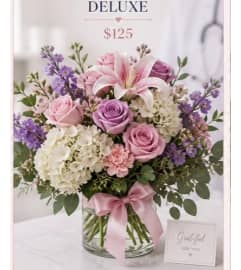 PINK ROSE-PEONIES. An arrangement by EverBlooming Luxe Designs.