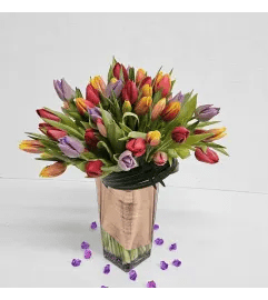Exclusive Tulips. An arrangement by Brickell Exclusive Blooms.
