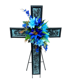 Faithful Cross. An arrangement by Sunny Day Blossoms Design Studio. Faithful Cross. An arrangement by Sunny Day Blossoms Design Studio.