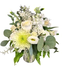 White embrace. An arrangement by DMP Flowers and Gifts. White embrace. An arrangement by DMP Flowers and Gifts.