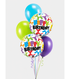 Happy Birthday Balloon Dogs Classic Balloon Bouquet. An arrangement by Balloon Bouquets Plus. Happy Birthday Balloon Dogs Classic Balloon Bouquet. An arrangement by Balloon Bouquets Plus.