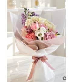 Sweet Serenade Hand-Tied Bouquet. An arrangement by Queens Flowers.