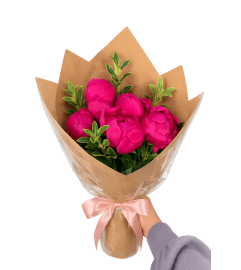 Raspberry Peony Bouquet. An arrangement by Anderson Flowers. Raspberry Peony Bouquet. An arrangement by Anderson Flowers.