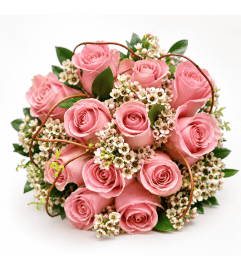 Blushing Rose Delight Bridal Bouquet. An arrangement by Floral Lady Design Studio LLC. Blushing Rose Delight Bridal Bouquet. An arrangement by Floral Lady Design Studio LLC.