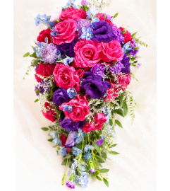 Vivid Dreams Bouquet Bridal Cascade. An arrangement by Floral Lady Design Studio LLC. Vivid Dreams Bouquet Bridal Cascade. An arrangement by Floral Lady Design Studio LLC.