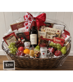 Canada Day basket. An arrangement by Flowers 4 U Helping Hand. Canada Day basket. An arrangement by Flowers 4 U Helping Hand.