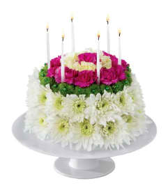 Happy Birthday Cake. An arrangement by Brown Floral and Fudge. Happy Birthday Cake. An arrangement by Brown Floral and Fudge.