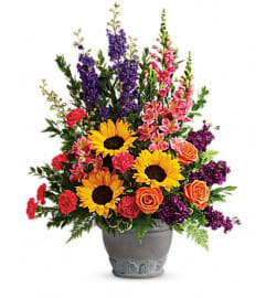 Hues Of Hope Bouquet. An arrangement by Fendley Florists.
