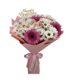 Sweetheart Bloom Mix. An arrangement by Flowers and Fruit Designs. Sweetheart Bloom Mix. An arrangement by Flowers and Fruit Designs.
