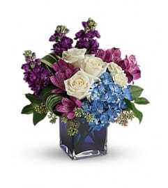 Portrait In Purple Bouquet. An arrangement by Fendley Florists.