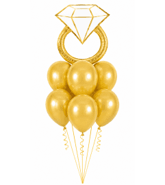 Diamond Wedding Ring Awesome Balloon Bouquet. An arrangement by Balloon Bouquets Plus. Diamond Wedding Ring Awesome Balloon Bouquet. An arrangement by Balloon Bouquets Plus.