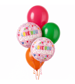 Love You Grandma Flowers and Hearts Classic Balloon Bouquet. An arrangement by Balloon Bouquets Plus. Love You Grandma Flowers and Hearts Classic Balloon Bouquet. An arrangement by Balloon Bouquets Plus.
