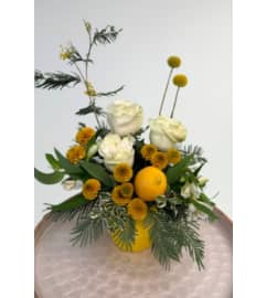 Summer Lemonade. An arrangement by Blossoms On The Trail. Summer Lemonade. An arrangement by Blossoms On The Trail.