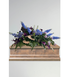 Frosted Woodland Sympathy Collection. An arrangement by Blossoms On The Trail.