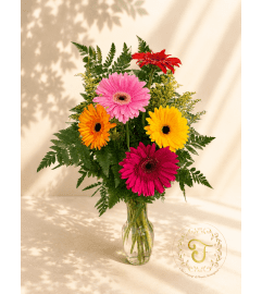 Gerbera Jubilee. An arrangement by Lori's Hearts and Flowers.