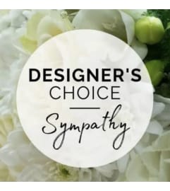 Sympathy, Designers Choice in White - VASED ARRANGEMENT. An arrangement by Deer Valley Florist and Flower Delivery.