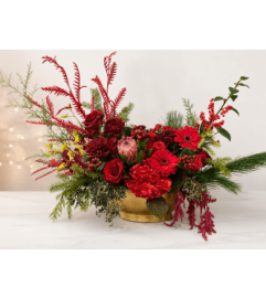 Crimson Heart Harmony. An arrangement by Floral Lady Design Studio LLC.