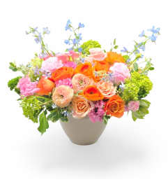 Sunset Garden. An arrangement by Appleblossoms Flowers Gifts and More.