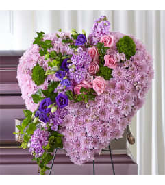 Eternal Embrace Heart. An arrangement by Bill's Flowers Arrangements.