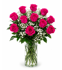 Classic Queen Berry Roses. An arrangement by Lori's Hearts and Flowers.