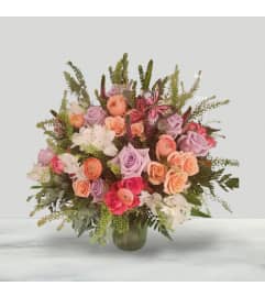 Lavender Peach Blossom. An arrangement by Clark County Floral. Lavender Peach Blossom. An arrangement by Clark County Floral.