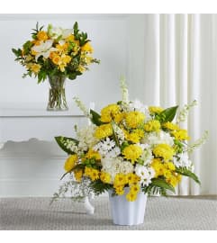 WARM REMEMBRANCE BUNDLE. An arrangement by J.D. Ballantine's Flowers and Gifts.