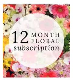 12 Month Flower Subscription. An arrangement by J.D. Ballantine's Flowers and Gifts.