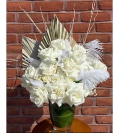 Whispering White Dream. An arrangement by New Britain Flower Shop.