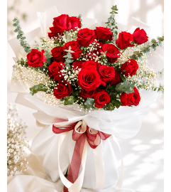 Korean Elegance Rose Bouquet. An arrangement by Floral Lady Design Studio LLC.