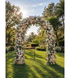 Creamy Dream Arch. An arrangement by Floral Lady Design Studio LLC.