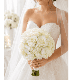 Classic Bridal Charm. An arrangement by Floral Lady Design Studio LLC.