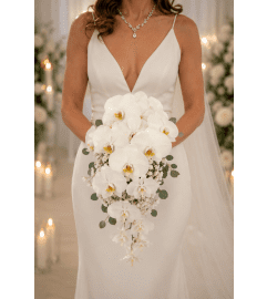 Timeless Orchid and Breath. An arrangement by Floral Lady Design Studio LLC.