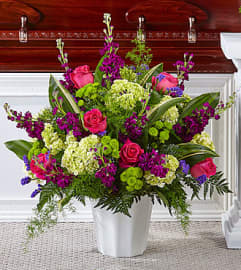 FTD Beautiful Horizons Floor Basket. An arrangement by Fendley Florists.