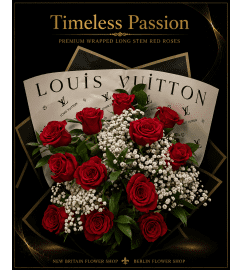 Timeless Passion Bouque. An arrangement by Berlin Flower Shop.