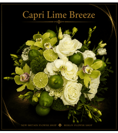 Capri Lime Breeze. An arrangement by Berlin Flower Shop.