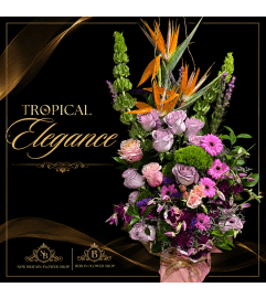 Tropical Elegance. An arrangement by Berlin Flower Shop. Tropical Elegance. An arrangement by Berlin Flower Shop.
