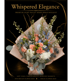 Whispered Elegance Bouquet. An arrangement by Berlin Flower Shop. Whispered Elegance Bouquet. An arrangement by Berlin Flower Shop.