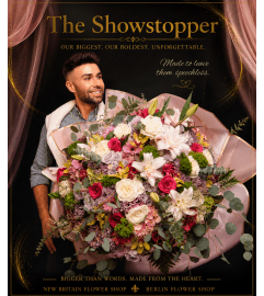 The Showstopper Bouquet. An arrangement by New Britain Flower Shop.
