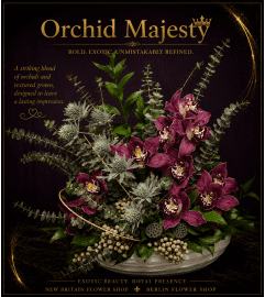 Orchid Majesty. An arrangement by Berlin Flower Shop.
