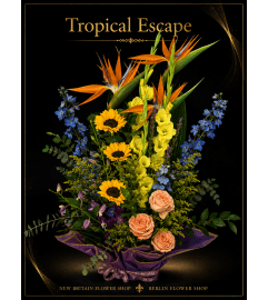 Tropical Escape. An arrangement by Berlin Flower Shop.