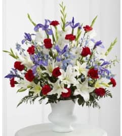 Cherished Farewell. An arrangement by Fendley Florists.