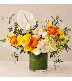 The Optimist. An arrangement by Bill's Flowers Arrangements.