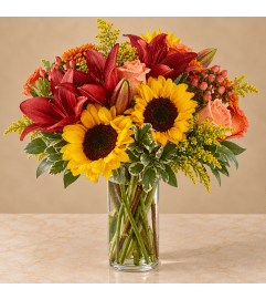 Acorn lane. An arrangement by Bill's Flowers Arrangements.