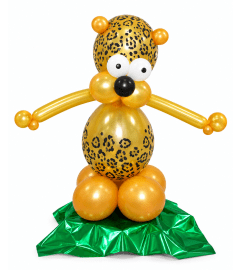 Leopard Safari Balloon Buddy. An arrangement by Balloon Bouquets Plus.