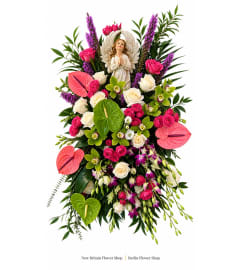Heavenly Garden Tribute. An arrangement by Berlin Flower Shop.