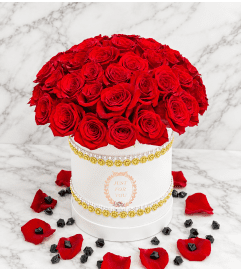Romantic Rose Love Box. An arrangement by Brickell Glamour Flowers. Romantic Rose Love Box. An arrangement by Brickell Glamour Flowers.